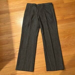 Express Producer Straight Leg wool blend charcoal pants